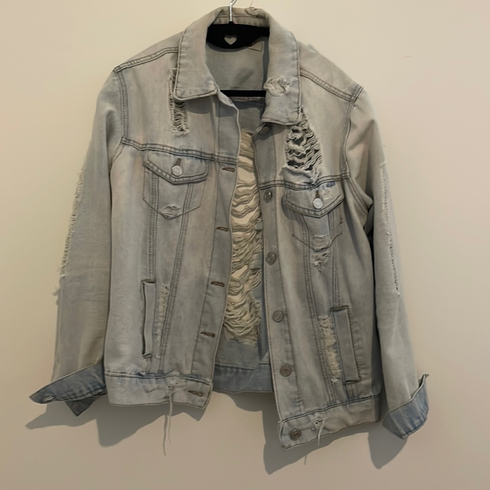 Distressed Denim Jacket
